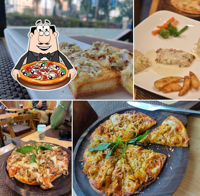 Try out pizza at German Cafe & Bistro