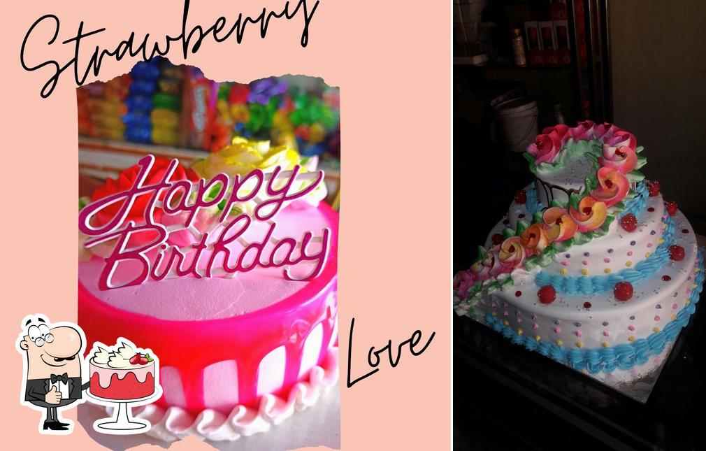 Look at the image of Golden Bakery - Freshly baked cakes and biscuits, birthday decoration material available