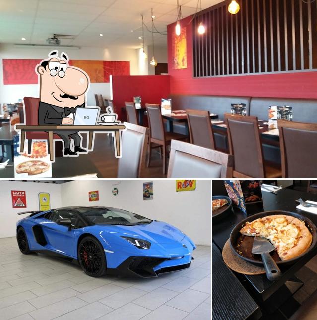 L'intérieur de Pizza Hut