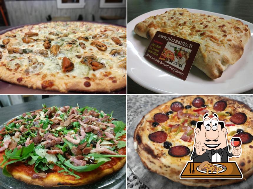 Prenez différents genres de pizzas