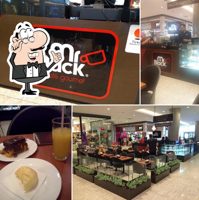 O interior do Mr Black Café - Cafeteria