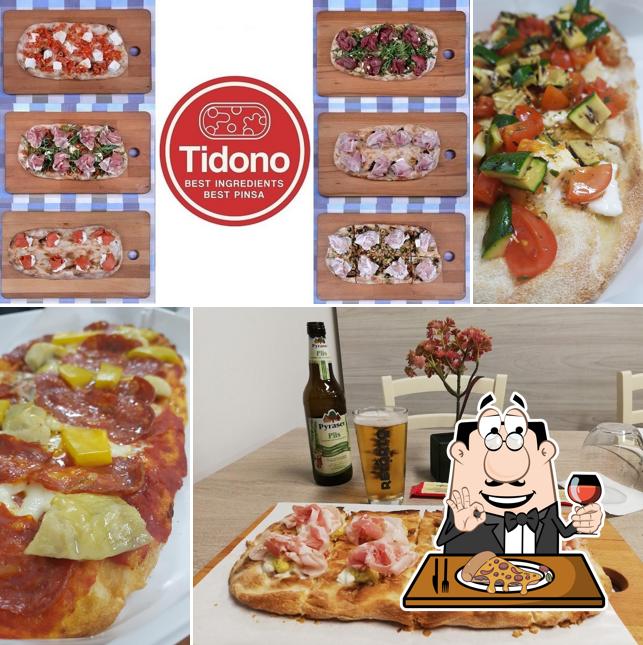 Choisissez des pizzas à Tidono