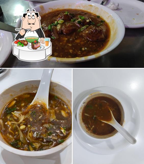 Hot and sour soup at Shiv Shakti Pure Veg Family Restaurant