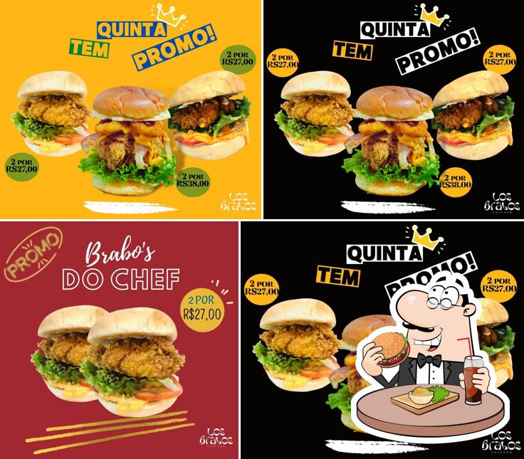 Hambúrguer em Los Brabo's chicken