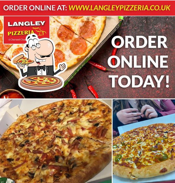Get pizza at Langley Pizzeria