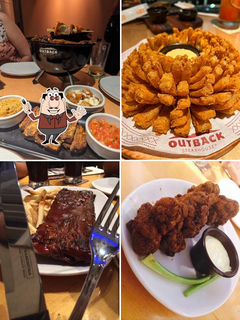 Comida em Restaurante Outback Steakhouse