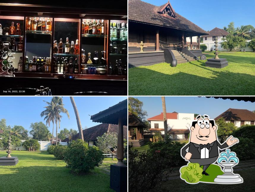 Enjoy the view at the outside area of Hotel Travancore Restaurant