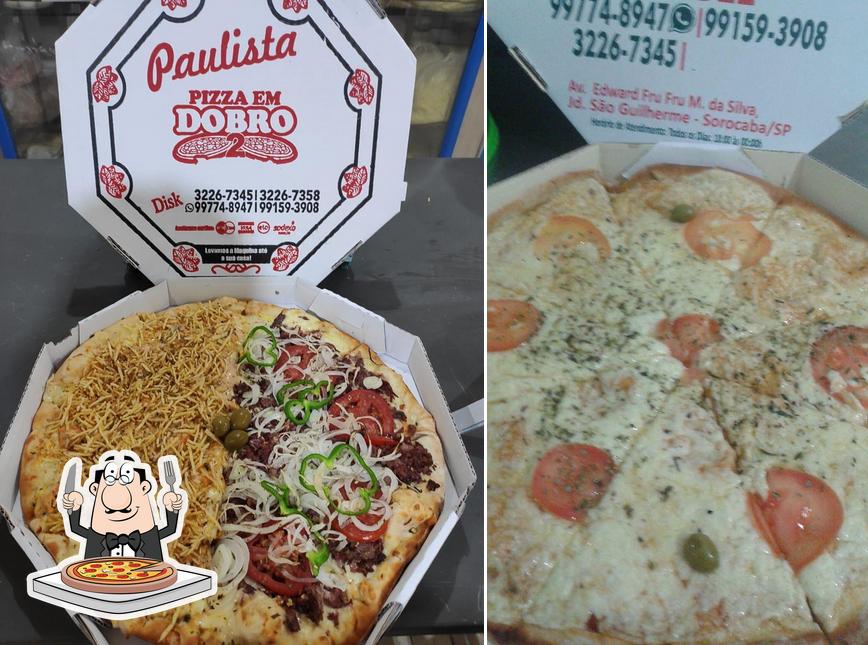 No Pizzaria Paulista 2 Por 60, você pode provar pizza