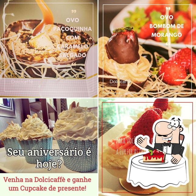 Dolcicaffè oferece uma gama de pratos doces