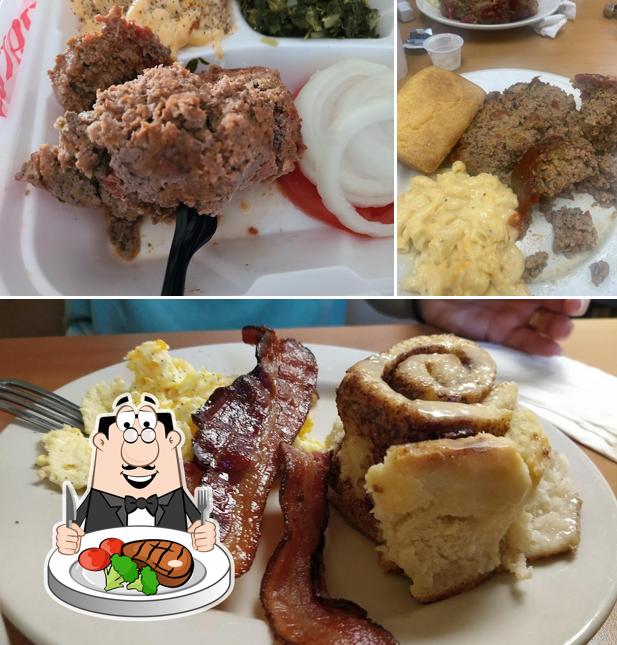 Order meat dishes at Loretta's Country Kitchen