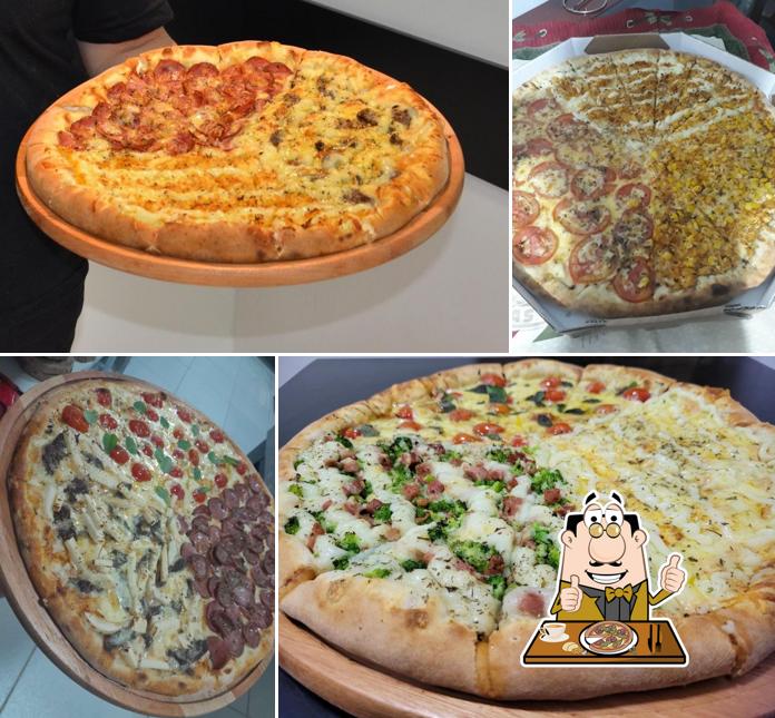 Escolha pizza no D'Rose Pizzaria