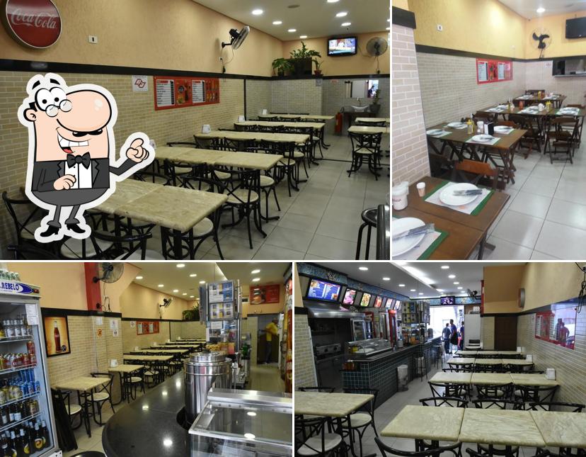 O interior do Bar e Lanches Rigonato