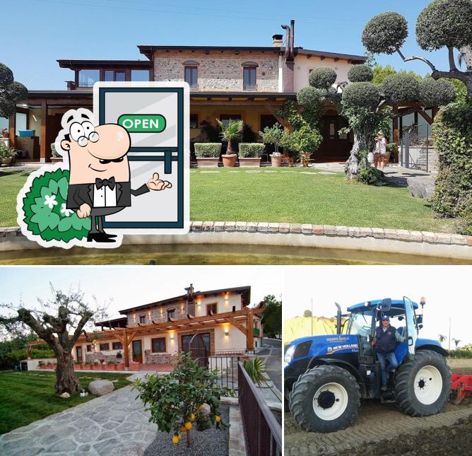 Goditi la vista dagli esterni di Agriturismo Le Tre Colonne