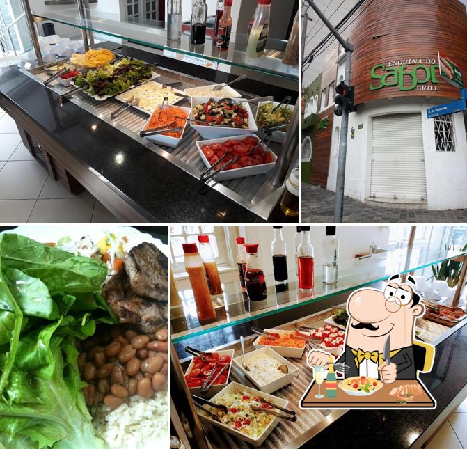 Platos en Esquina do sabor grill