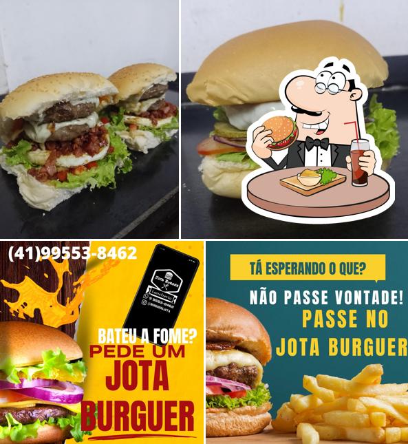 Os hambúrgueres do Jota Burguer irão satisfazer uma variedade de gostos