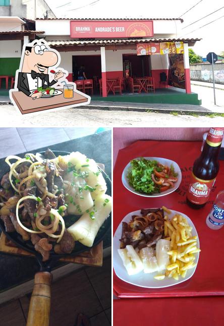 Platos en Andrade’s Beer
