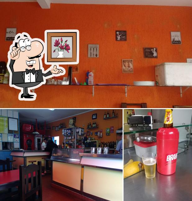 A foto da interior e cerveja no Lanchonete Taunay