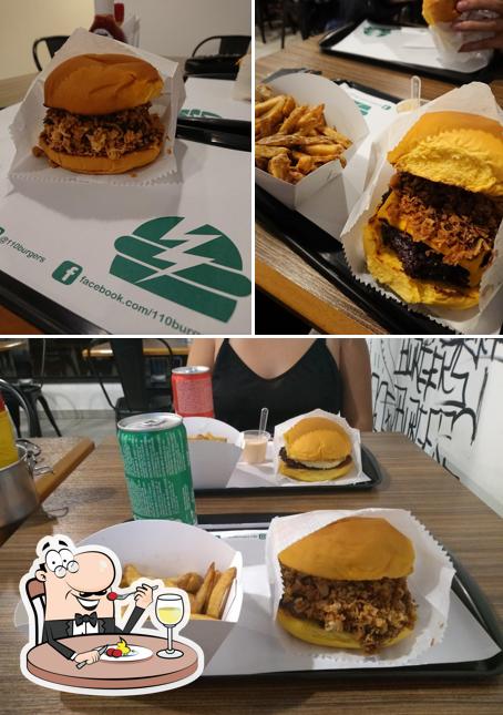 Sanduíche de carne de porco desfiada em 110 Burgers