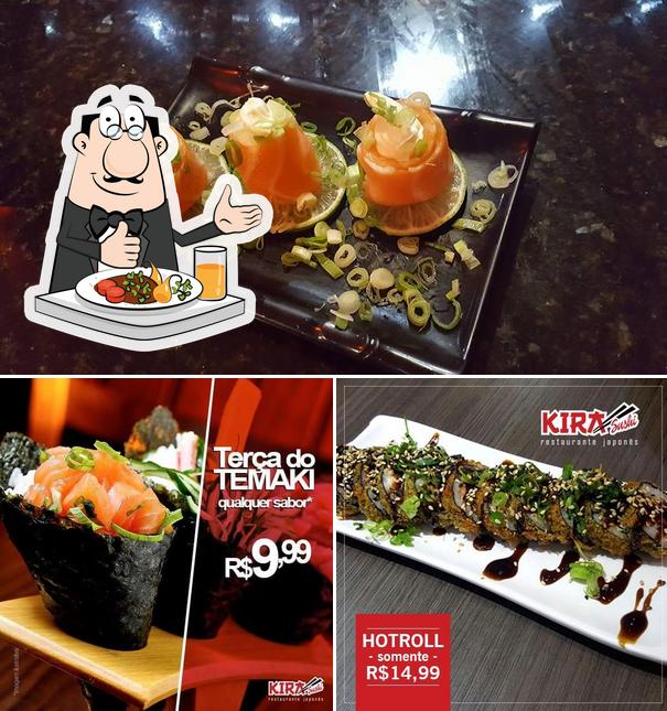 Comida em Kira Sushi