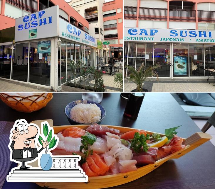 La photo de la extérieur et nourriture de restaurant Cap Sushi’s