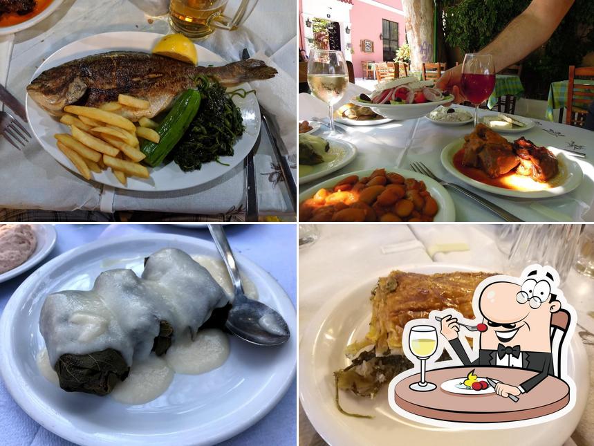 Food at Platanos Taverna