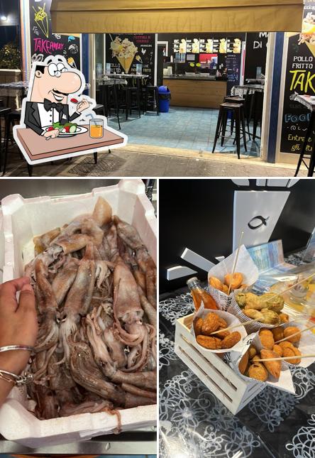 Tra le varie cose da La Bottega Del Fritto Cecina (LI) si possono trovare la cibo e interni
