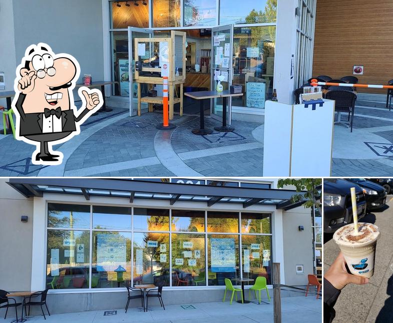 Check out the image depicting interior and beverage at Big Wheel Burger NANAIMO