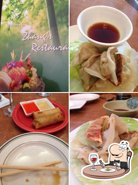 Food at Zhang's Restaurant