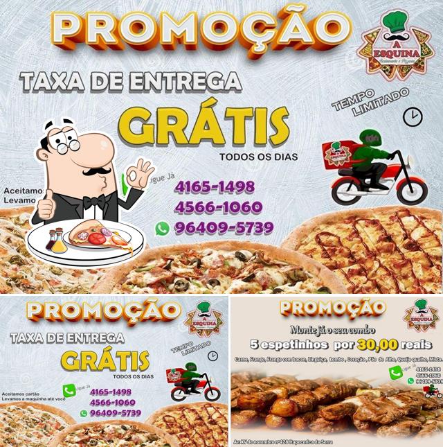 Escolha pizza no Bistrô Saborear da Serra