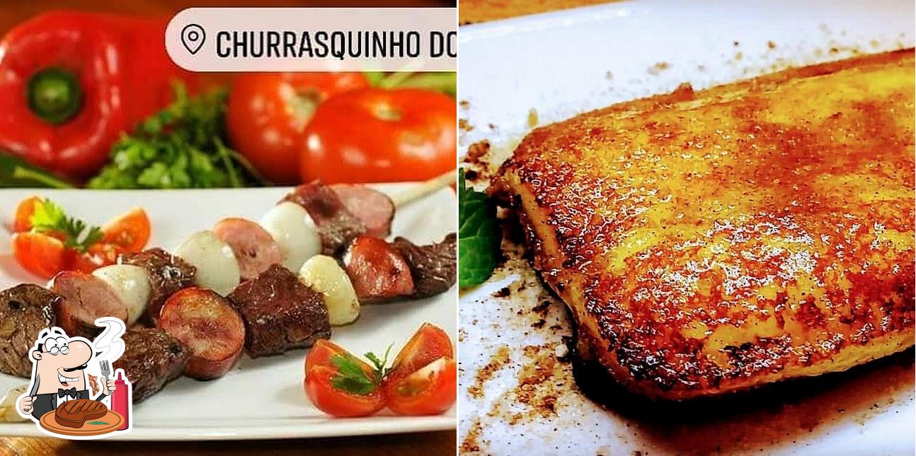 Escolha refeições de carne no Churrasquinho do Gaúcho