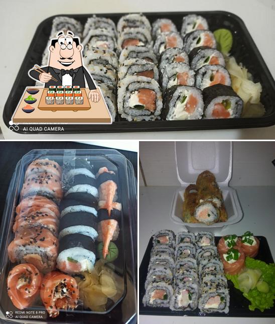 Escolha diversas opções de sushi