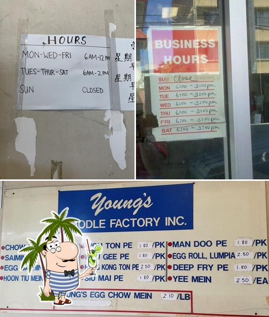 Young's Noodle Factory in Honolulu Restaurant menu and reviews