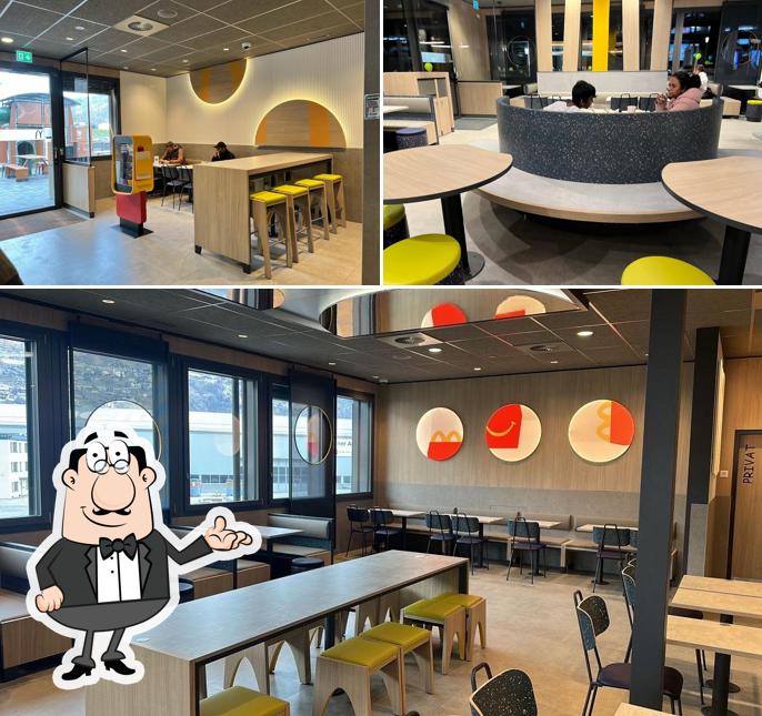 Dai un'occhiata agli interni di McDonald's Restaurant