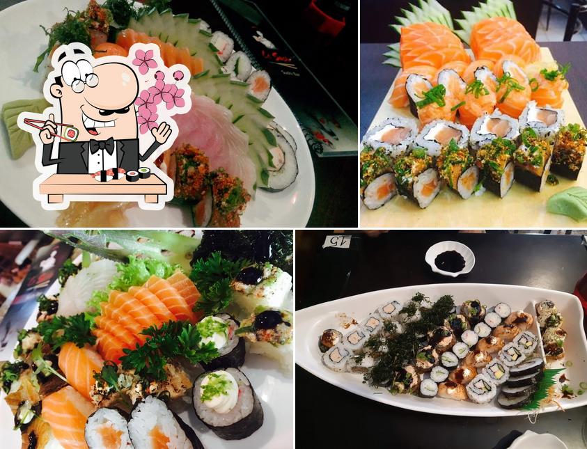 Experimente diferentes opções de sushi