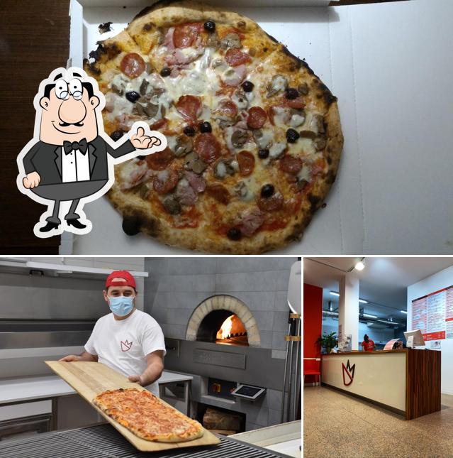 Dai un’occhiata alla immagine che presenta la interni e pizza di Regina Margherita Castelfranco V.to