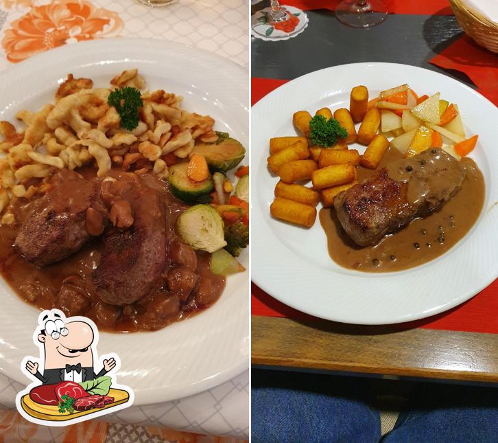Scegli i piatti di carne a Restaurant Bahnhöfli