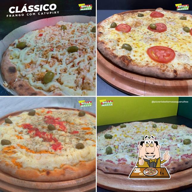 Consiga diferentes variedades de pizza