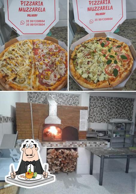 A Pizzaria Muzzarela se destaca pelo comida e interior