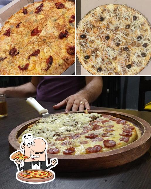 Escolha diversos tipos de pizza