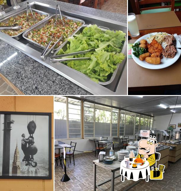 Comida em Cantinho brasileiro restaurante