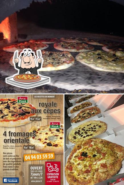 Essayez des pizzas à Ama Pizza