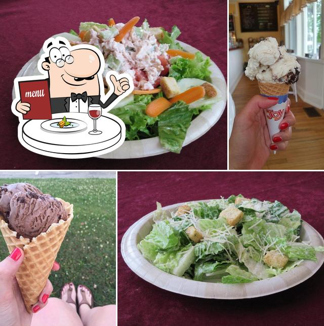 Food at Dewey's Ice Cream Parlor and Cafe