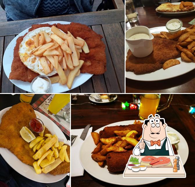 Poisson frites à Schnitzelhaus Zum Domblick