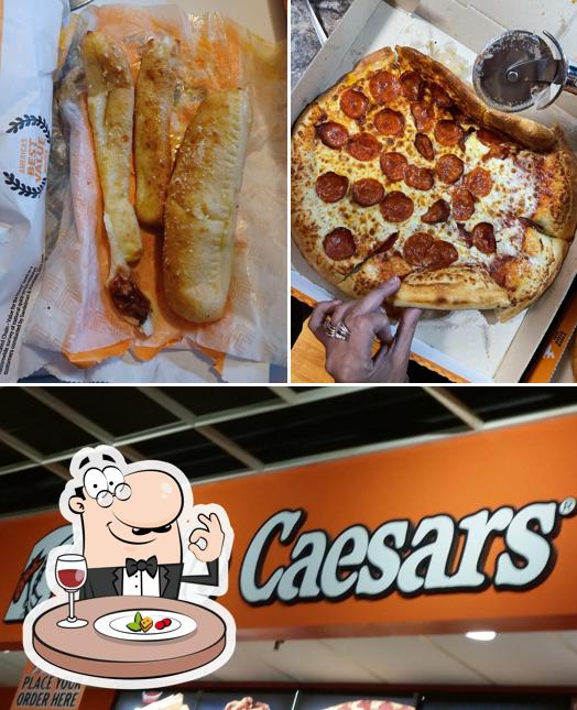 Food at Little Caesars Pizza