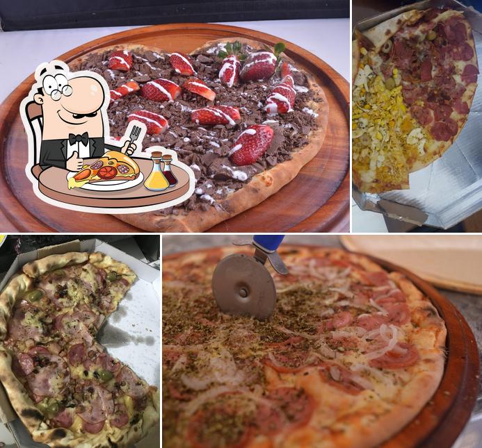 Escolha pizza no Pizzaria Gaúcha