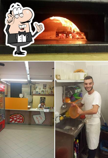 Gli interni di La bottega della pizza