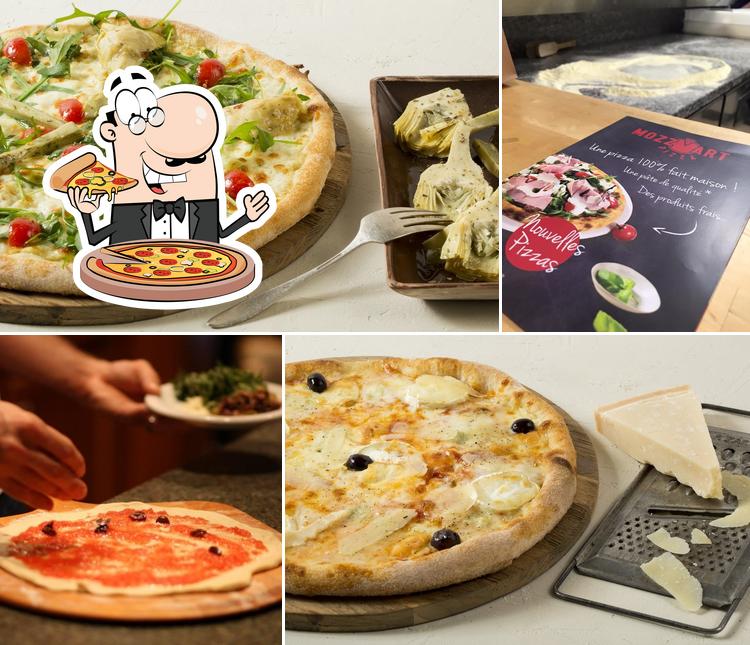 Elige una pizza en Mozz Art Pizza