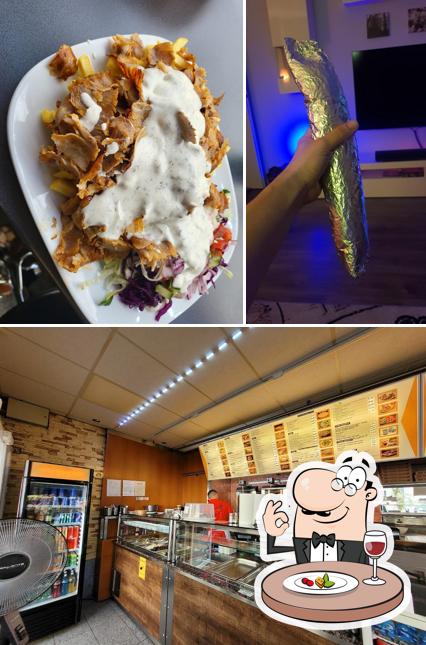 Voici l’image représentant la nourriture et extérieur sur Bismarck Döner & Pizza