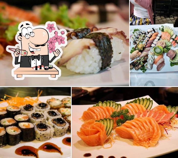 Experimente diversas opções de sushi