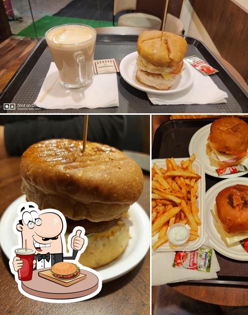 Try out a burger at Coffee In Cafe